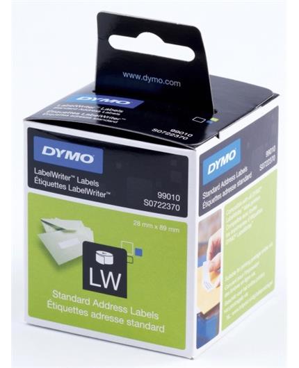 765657 Dymo 99010 Etikett DYMO adresse 89 x 28mm (2 x130) 